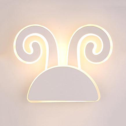 Vivolux | Witte Afwerking Konijn Wandlamp Dier Schattig Acryl LED Wandlamp voor Gang Kinder slaapkamer