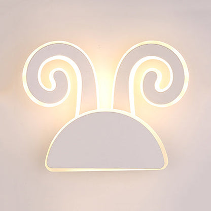 Vivolux | Witte Afwerking Konijn Wandlamp Dier Schattig Acryl LED Wandlamp voor Gang Kinder slaapkamer