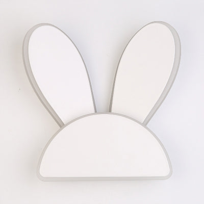 Vivolux | Witte Afwerking Konijn Wandlamp Dier Schattig Acryl LED Wandlamp voor Gang Kinder slaapkamer