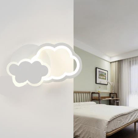 Vivolux | Weiße Acryl-Wandmontageleuchte Moderne integrierte LED-Indoor-Wandleuchten für Kinder