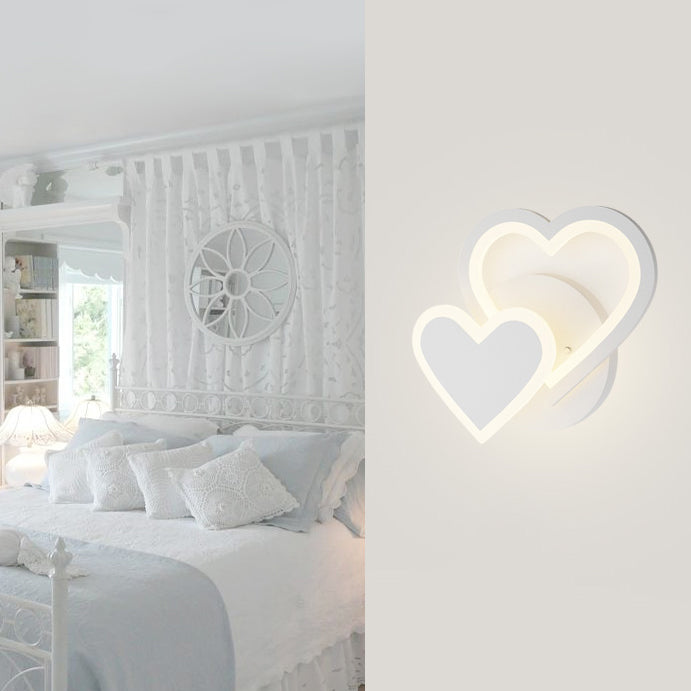 Vivolux | Weiße Acryl-Wandmontageleuchte Moderne integrierte LED-Indoor-Wandleuchten für Kinder