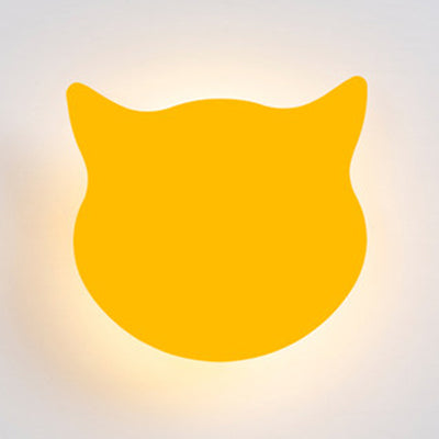 Vivolux | Dier Kat Hoofd Wandlamp Hout LED Wandlamp Licht in Snoepkleuren voor Kinderkamer