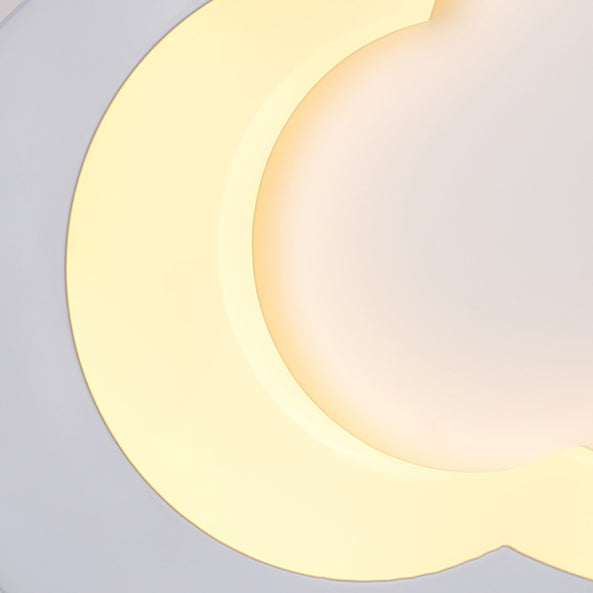 Vivolux | Integrierte LED-Cartoon-Wandmontage-Leuchte Moderne einfache Acryl-Wandbeleuchtung in Weiß