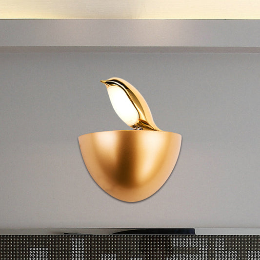 Vivolux | Zilver/Goud Birdie Wandlamp Kinderen Aluminium LED Wandlamp Lichtarmatuur met Kwart Sphere Stand