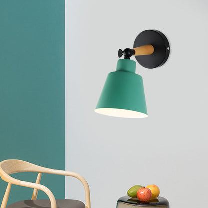 Vivolux | Macaron Loft Eimer Wandleuchte Drehbar Ein Kopf Metall Wandlampe für Restaurant Hotel