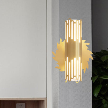 Vivolux | Zylinder Bett Nachttisch Wandlampe Zeitgenössische Metall LED Messing Wandlampenarmatur