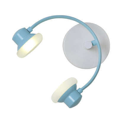 Vivolux | Creatieve Hoofdband Wandlamp Kit Acryl Kinderkamer LED Wandverlichting in Blauw/Roze