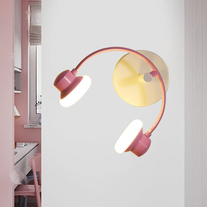 Vivolux | Creatieve Hoofdband Wandlamp Kit Acryl Kinderkamer LED Wandverlichting in Blauw/Roze