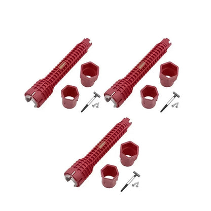 Vivolux | 8-in-1 Waschbecken Multi-Wasserrohrschlüssel