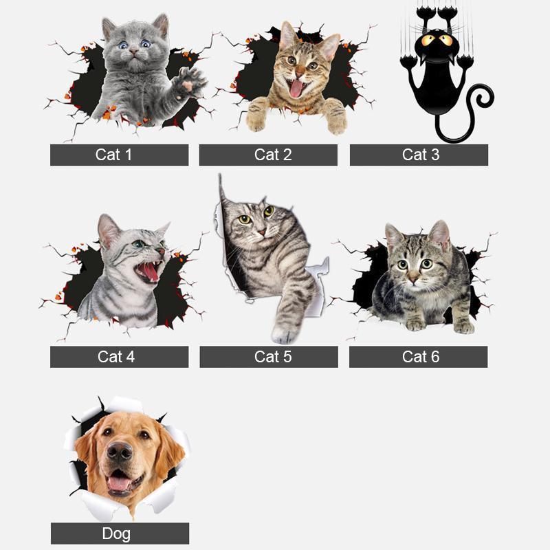 Vivolux | 3D-Simulation Süße kreative Autoaufkleber