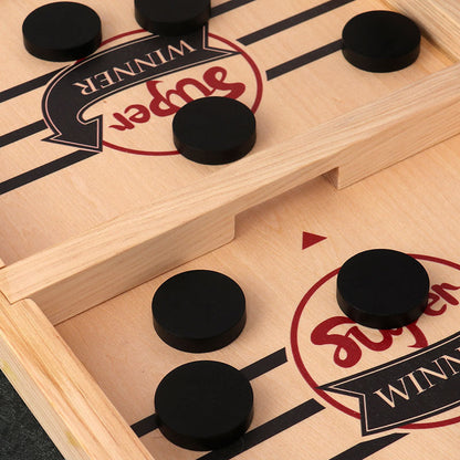 Vivolux | – Wendbares Sling Puck Gesellschaftsspiel Doppelseitig für Familie
