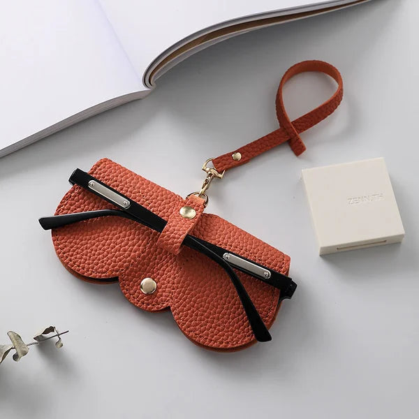 Vivolux | Weiche Leder-Sonnenbrillen-Tasche