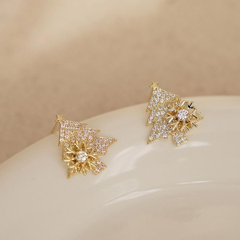 Vivolux | 🎄Drehbare Weihnachtsbaumohrringe