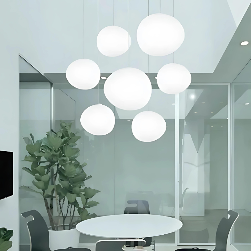 Vivolux | Elegante Glas-Kiesel-Pendelleuchte