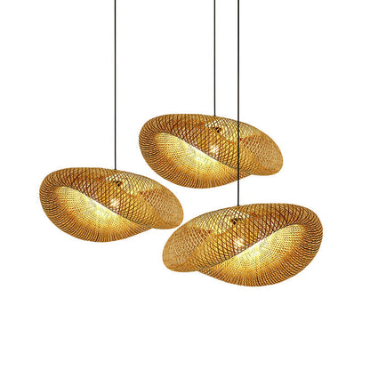 Vivolux | Rattan Gewebtes Bambus -Pendellicht - Led - Licht