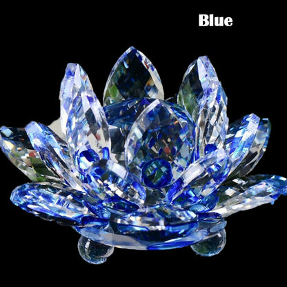Vivolux | 80Mm Quarz Kristalle Lotusblume Handwerk Glas Fengshui Ornamente Heilende Kristalle Zuhause Party Wicca Dekor Yoga Geschenke Souvenir