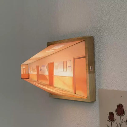 Vivolux | 3D Brillenfreie Galerie Optische Täuschung Wandlampe & Nachtlicht