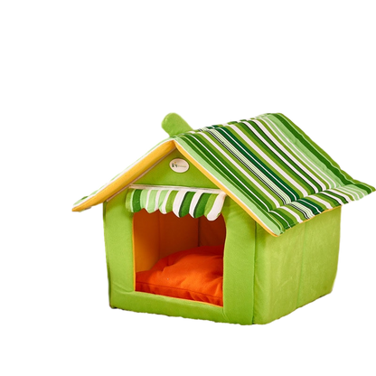 Vivolux | Indoor Hundehütte/Katzenhaus Hundebett/Katzenbett Haustierbett für kleine bis mittelgroße Tiere