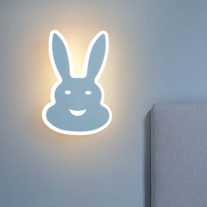 Vivolux | Macaroon Konijn/Vish Wall Lamp Iron Kinderkamer LED Wandlamp Verlichtingsarmatuur in Wit/Roze/Blauw