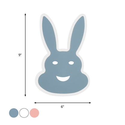 Vivolux | Macaroon Konijn/Vish Wall Lamp Iron Kinderkamer LED Wandlamp Verlichtingsarmatuur in Wit/Roze/Blauw