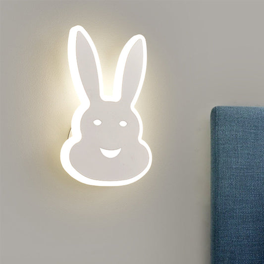 Vivolux | Macaroon Konijn/Vish Wall Lamp Iron Kinderkamer LED Wandlamp Verlichtingsarmatuur in Wit/Roze/Blauw