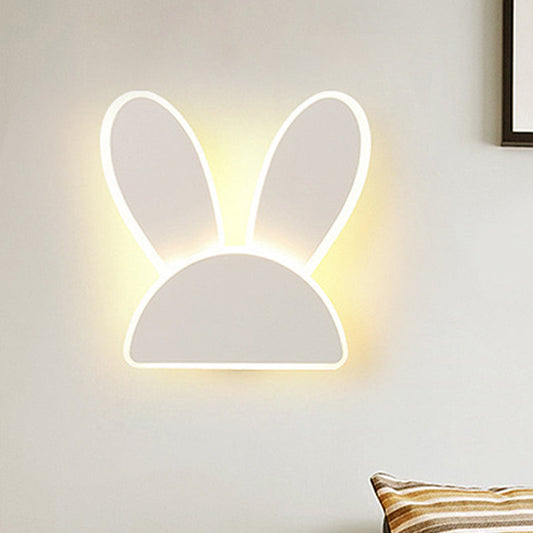 Vivolux | Rabbit Wandlamp Lichtarmatuur Kids Ijzer Zwart/Wit LED Wandverlichting voor Woonkamer