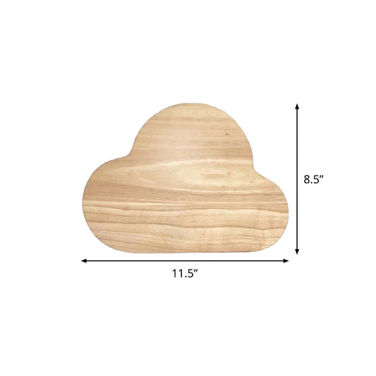 Vivolux | Houten Cloud Flush Mount Wandlamp Minimalistisch Beige LED Wandlamp in Warm/wit Licht