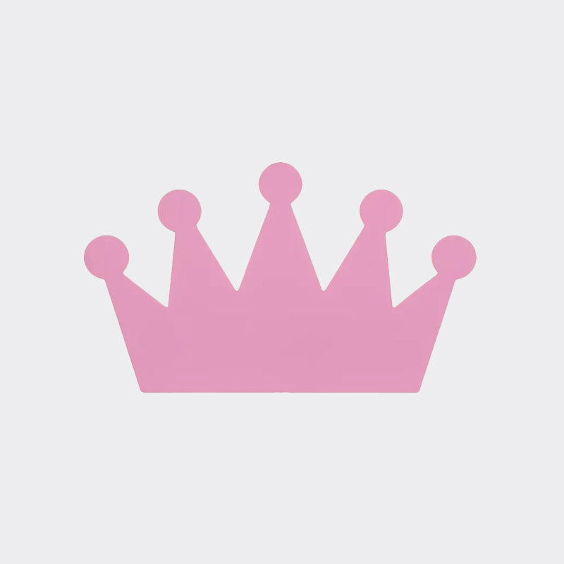 Vivolux | Crown Kids Schlafzimmer Wandlicht Aus Holz Cartoon LED Oberflächen Wand Leuchte in Gelb/Rosa