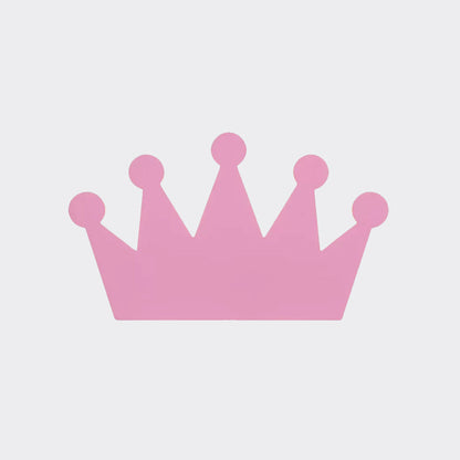 Vivolux | Crown Kids Schlafzimmer Wandlicht Aus Holz Cartoon LED Oberflächen Wand Leuchte in Gelb/Rosa