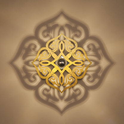 Vivolux | Papier Schnitt Blume Holz Wand Licht Nordic 1 Kopf Beige Wandleuchte für Flur