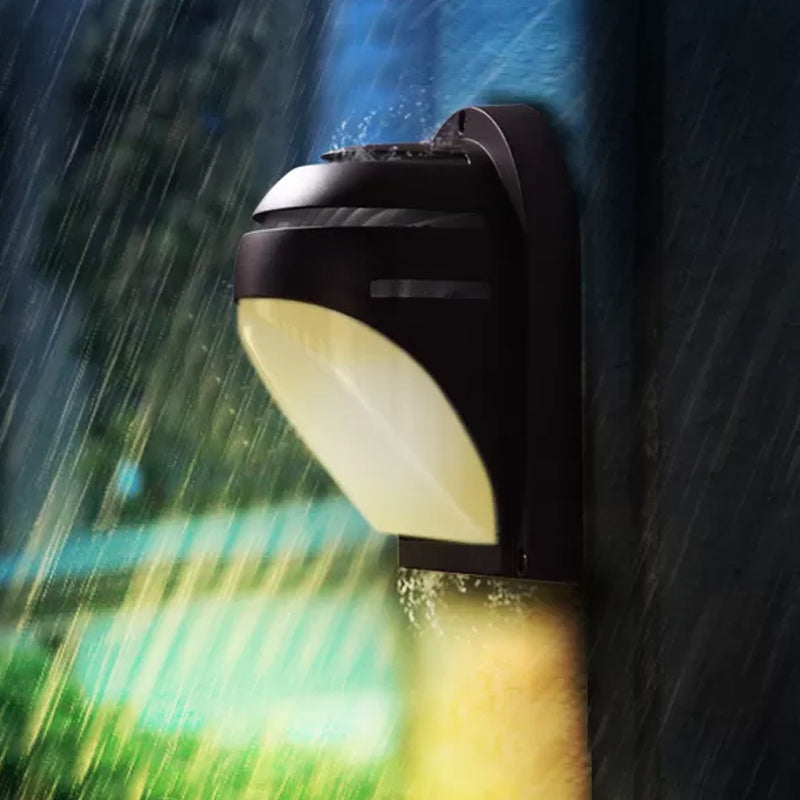 Vivolux | Halbkreis/oval Wandflush Wandleuchte Bauernhaus mattiertes geripptes Glas 1 Licht Kaffee Wandleuchte