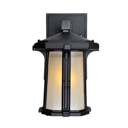 Vivolux | Tan/White Glas Lantaarn Sconces Retro Stil Einzelausführung Außen Wandmontierte Lichtquelle