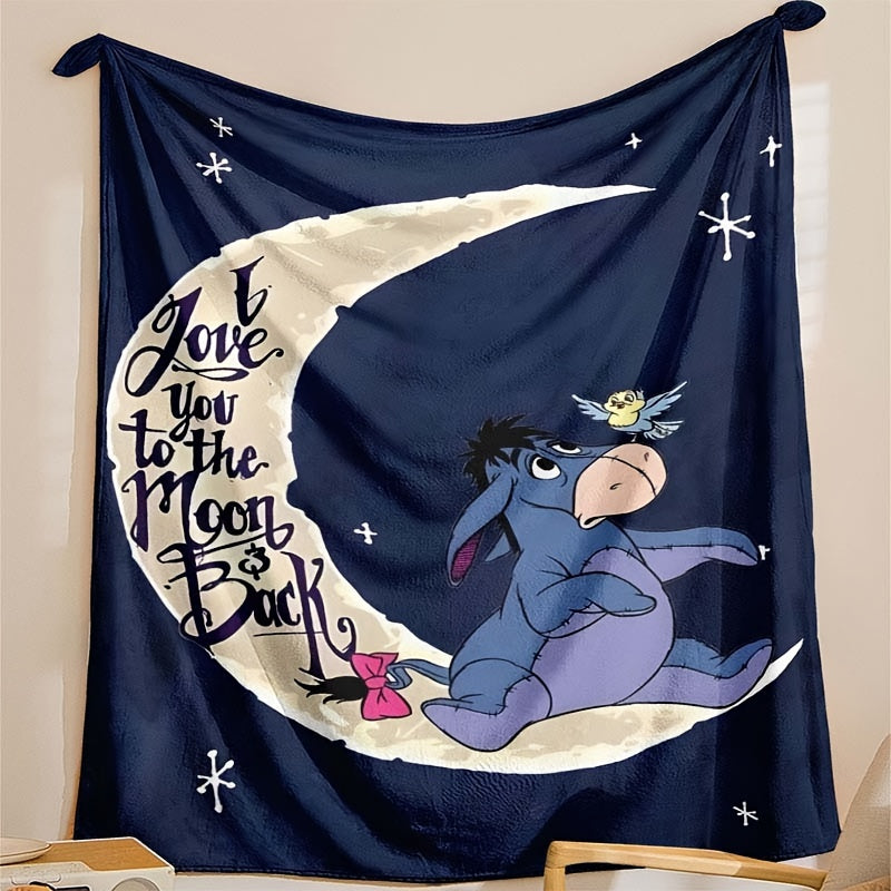 Vivolux | Weiche Fleece-Decke mit Eeyore-Design - Erhältlich in mehreren Größen für alle Jahreszeiten