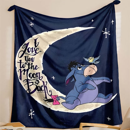 Vivolux | Weiche Fleece-Decke mit Eeyore-Design - Erhältlich in mehreren Größen für alle Jahreszeiten