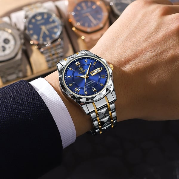 Vivolux | Wasserdichte Luxus-Herrenarmbanduhr der Top-Marke mit Leuchtfunktion
