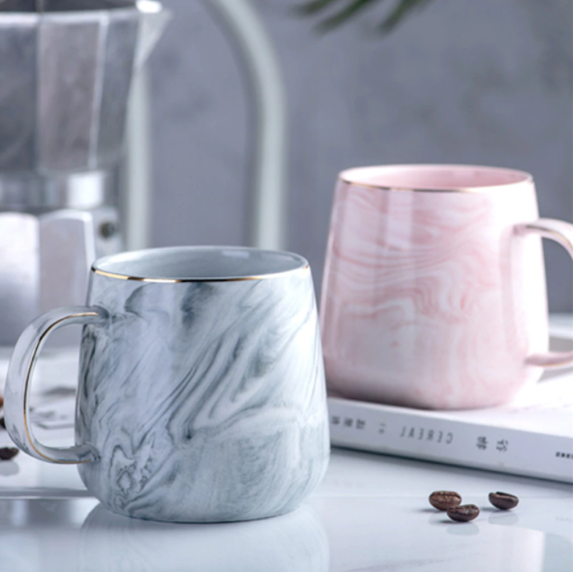 Vivolux | Marmor-Gold-Intarsien-Tasse