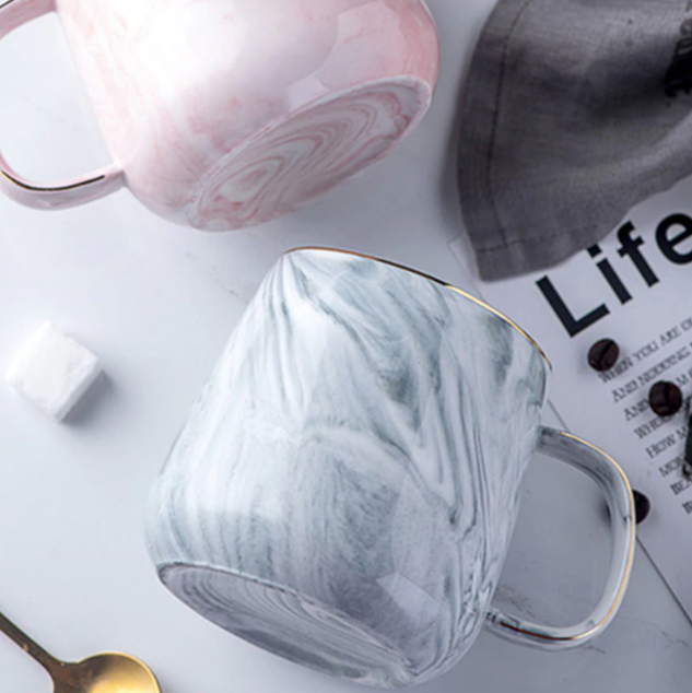 Vivolux | Marmor-Gold-Intarsien-Tasse