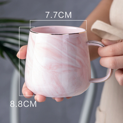 Vivolux | Marmor-Gold-Intarsien-Tasse