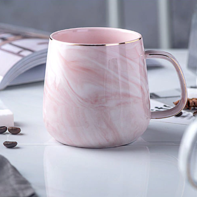 Vivolux | Marmor-Gold-Intarsien-Tasse