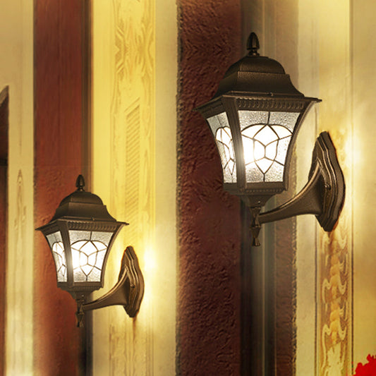 Vivolux | Vogelkooi Frosted Glas Wandlamp Retro 1 Kop Buitenwandlamp Verlichtingsarmatuur in Koffie