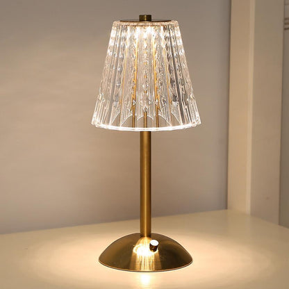 Vivolux | – Goldkristall-Tischlampe