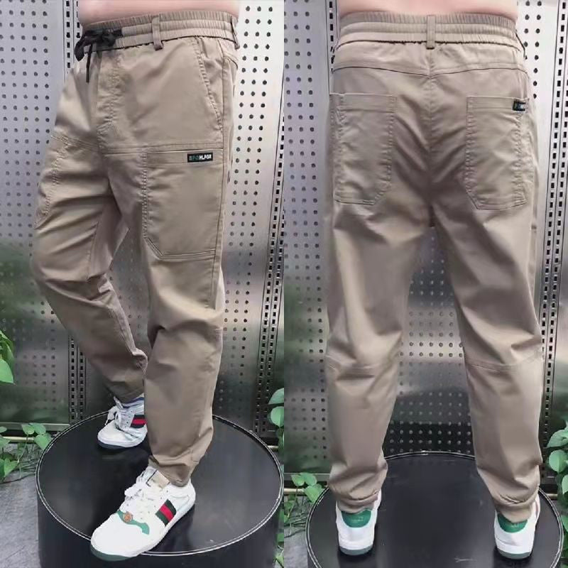 Skinny-Cargohose mit hohem Stretchanteil und mehreren Taschen für Herren