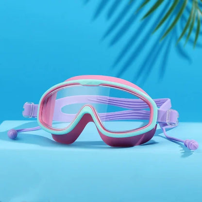 Vivolux | HD-Schwimmbrille für Kinder mit großem Rahmen, wasserdicht und beschlagfrei
