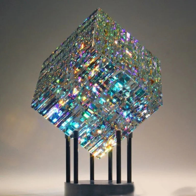 Vivolux | Kunstwerk - ChromaticCube - Regenbogen Lichtbrechung - Bezaubernd Modern Dekor