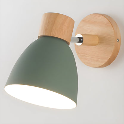 Vivolux | Holz Nordische Wandlampe mit Schalter für das Schlafzimmer