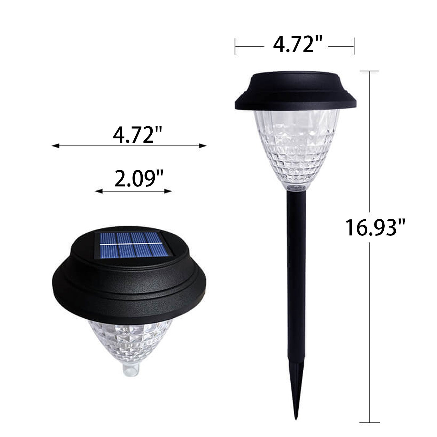 Vivolux | Solar wasserdicht kreisförmig divergente Licht Schatten Design LED Außen Garten Dekorationslicht
