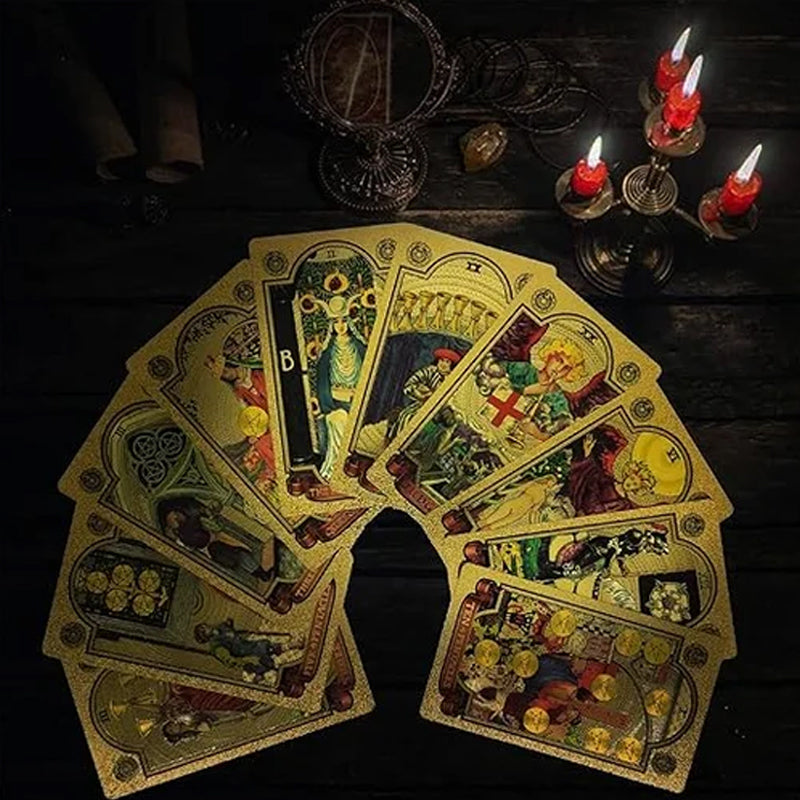 Entdecken Sie die mystische Welt des Tarot Gold Foil Tarot