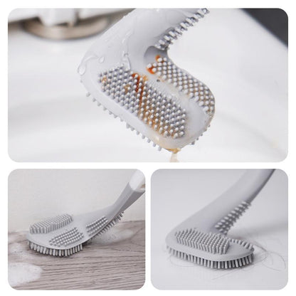 Vivolux | Langer Griff Flexible Silikon Golf WC-Bürste