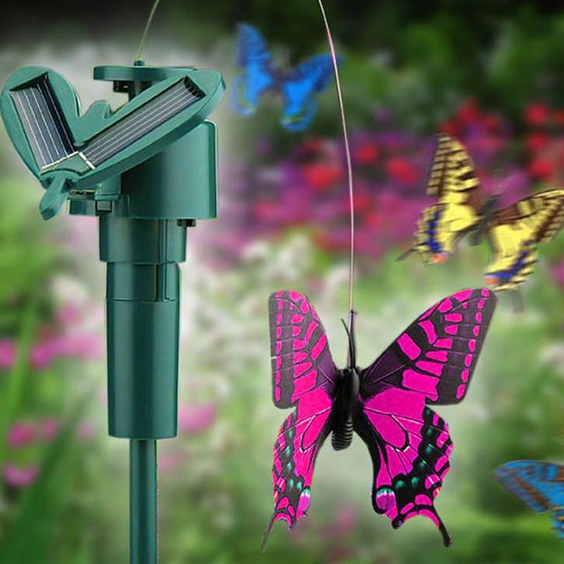 Vivolux | Solarbetriebener tanzender Kolibri und Schmetterling