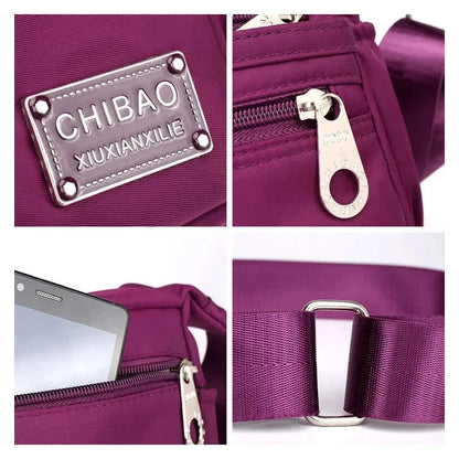 Vivolux | Damen Mehrschichtige Nylon Umhängetasche